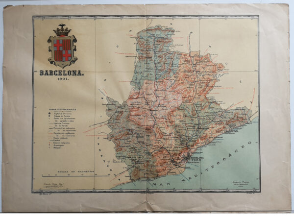 Barcelona  1901  Mapa