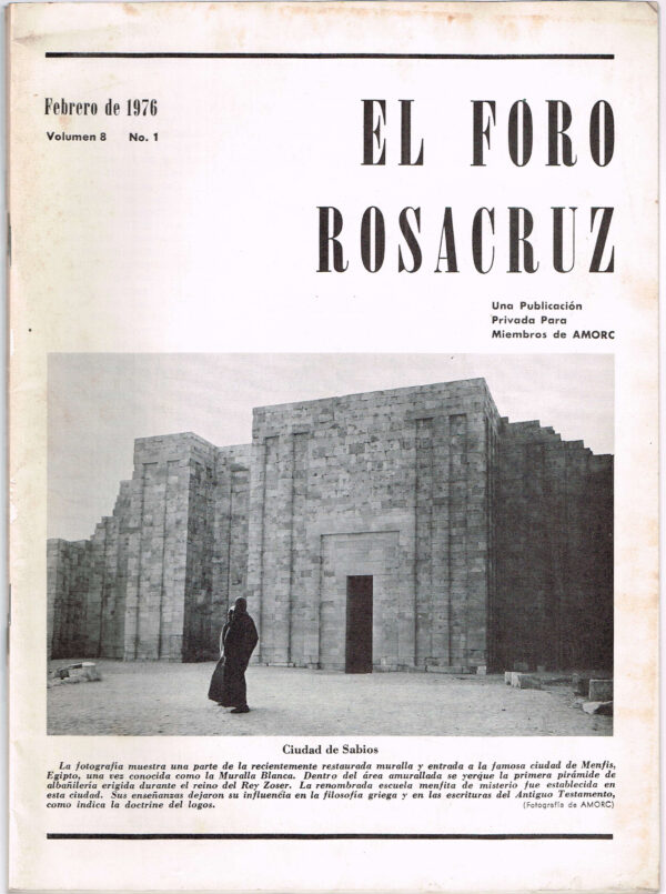 El Foro Rosacruz. lote de 6 ejemplares año 1976 completo