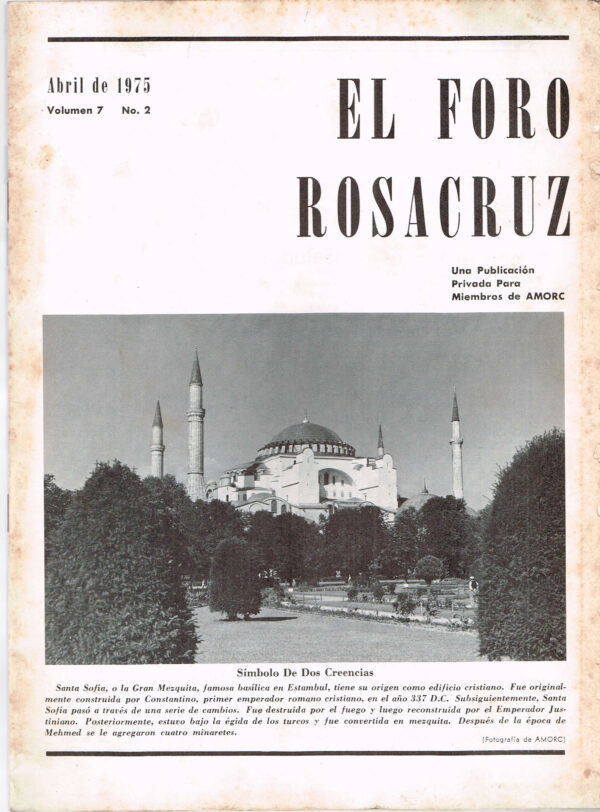 El Foro Rosacruz -  lote de 4 ejemplares  año 1975