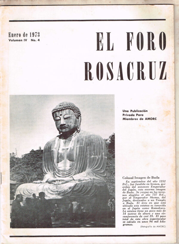 El Foro Rosacruz - lote de 4 ejemplares  año 1973