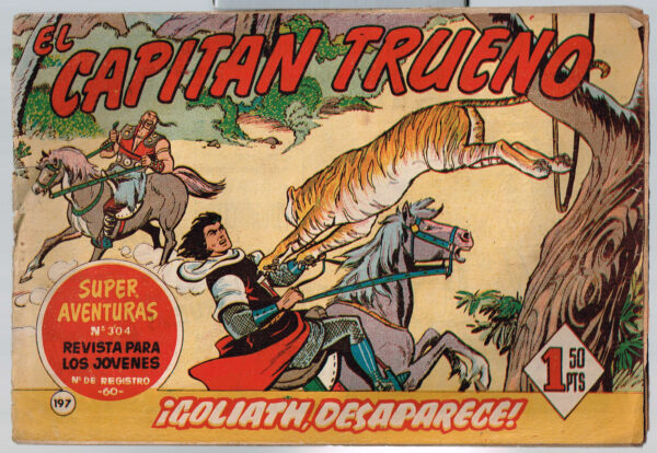 Capitán Trueno, El - Nº 197 Goliath, Desaparece - Original 1960