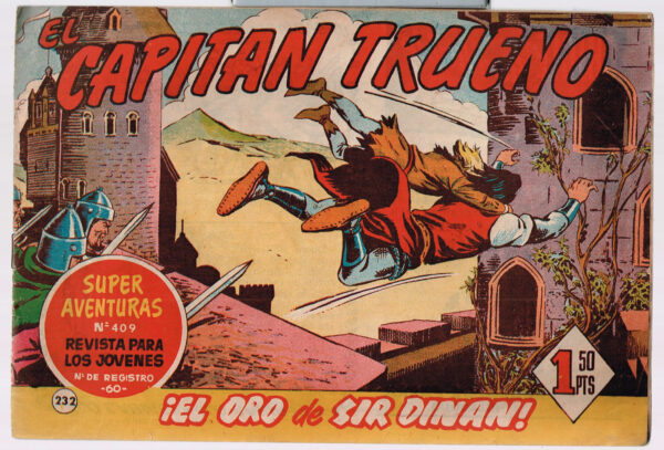 Capitán Trueno, El - Nº 232   El Oro de Sir Dinan - Original 1961