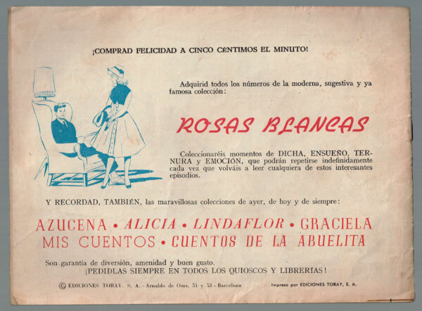 Nuestro Deber. Col. Susana  Nº 32  Ediciones Toray 1959 - Imatge 2