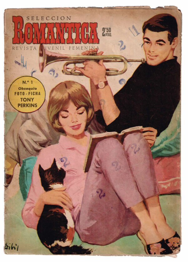 Romántica revista juvenil Femenina Nº 1  Ibero Mundial de Ediciones  1961