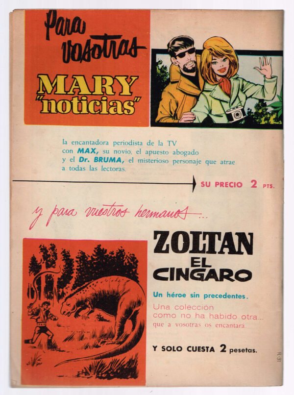 Romántica revista juvenil Femenina Nº 119  Ibero Mundial de Ediciones  1961 - Imatge 2