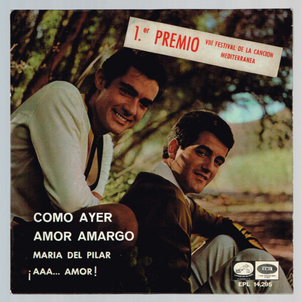 Duo Dinámico. 1er Premio VIII Festival de la Canción Mediterránea EPL 14.295 Odeón 1966 Disco