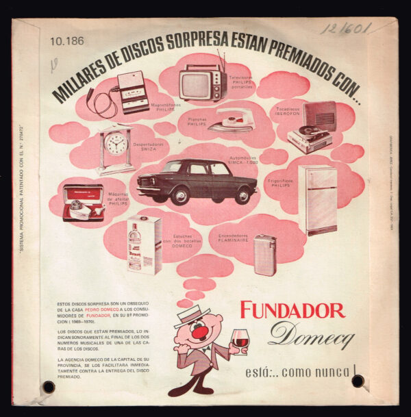 Fundador Parade. Eloise  10168  Fundador Disco Sorpresa 1968  disco - Imatge 2